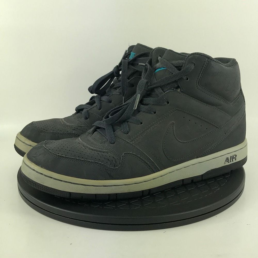 Nike Air Prestige 3 Gray/Blue Athletic High Top Shoes 407036-040 Men's Size 10